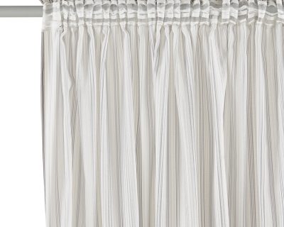 white curtains