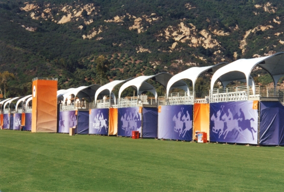 tents arranged for audience
