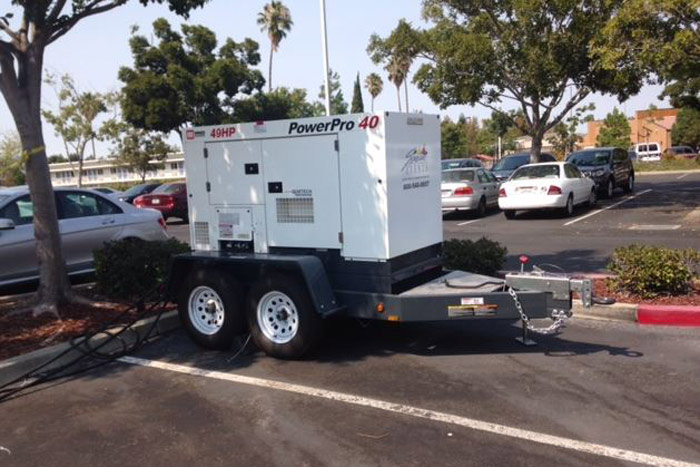 power generator on trailer